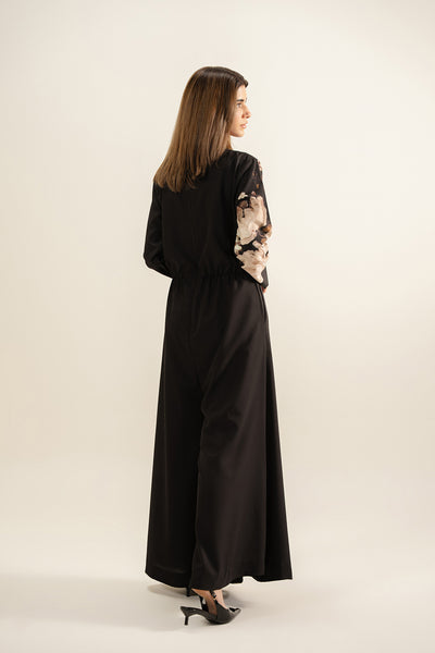 Black Flora Jumpsuit
