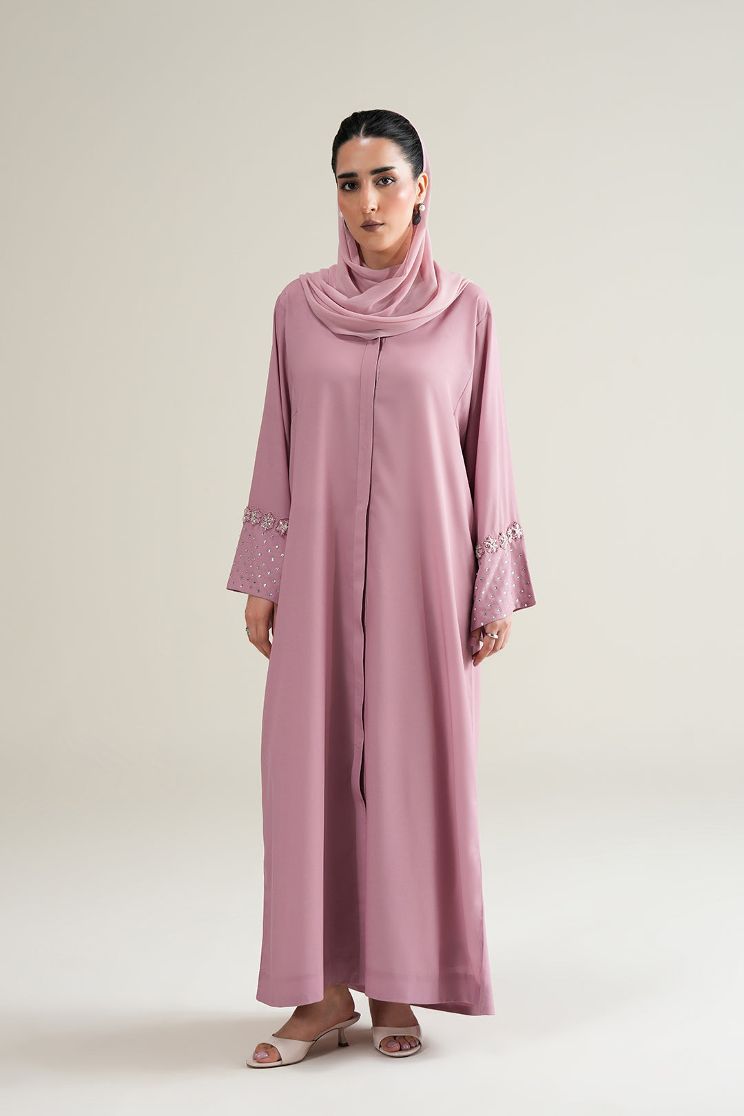 Crystal Blush Abaya