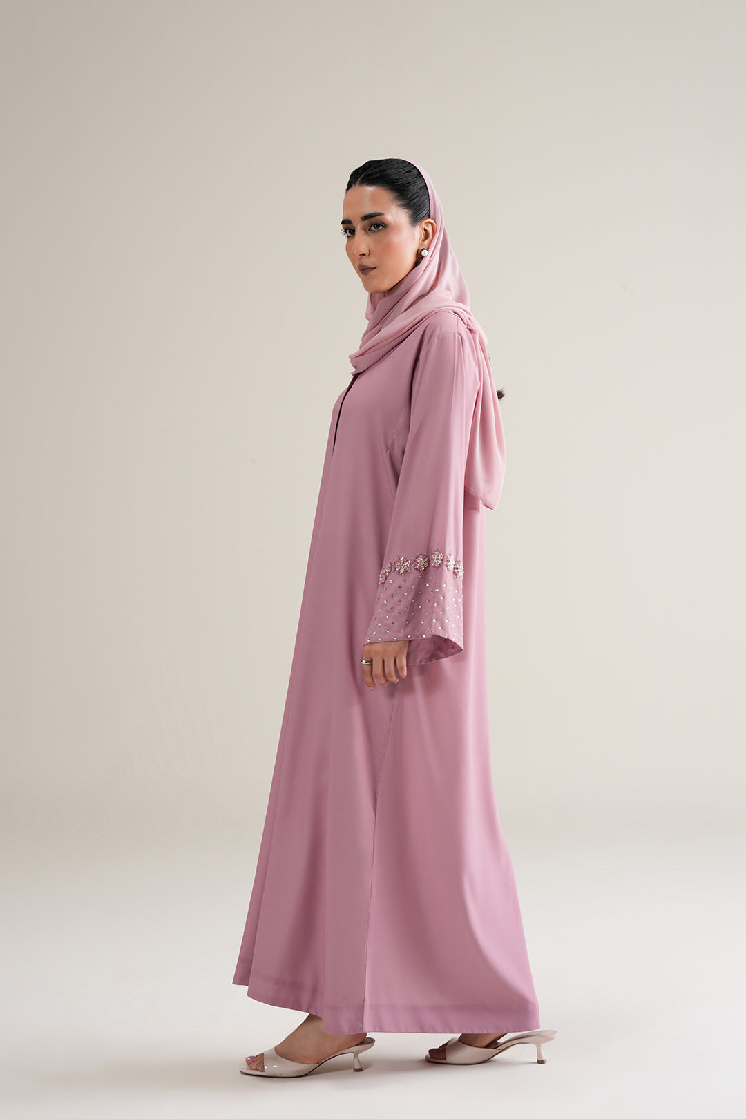 Crystal Blush Abaya