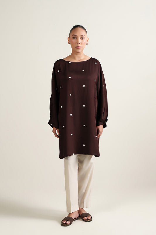 Espresso Batwing Tunic