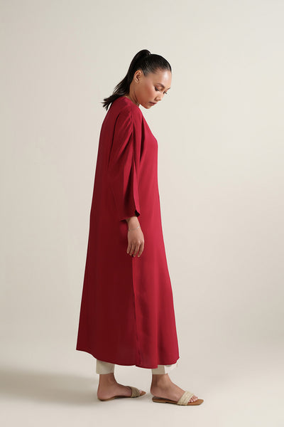 Batwing Button Down Long