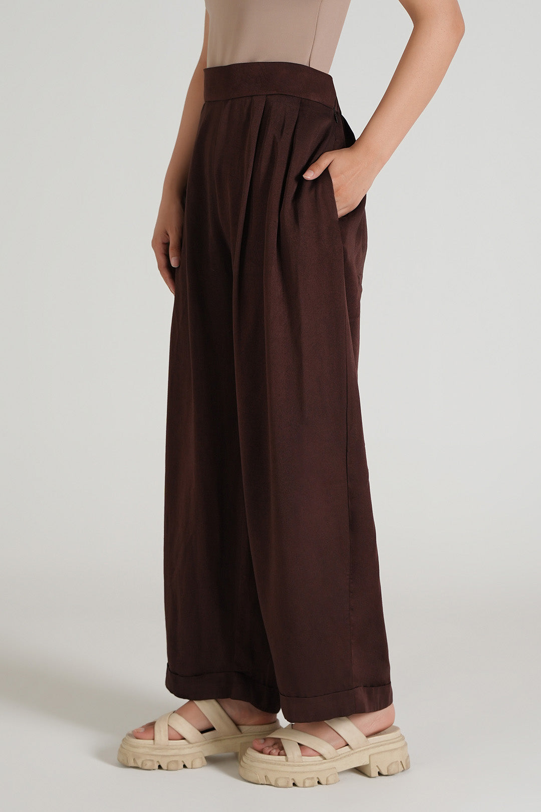 Espresso Pleated Pants