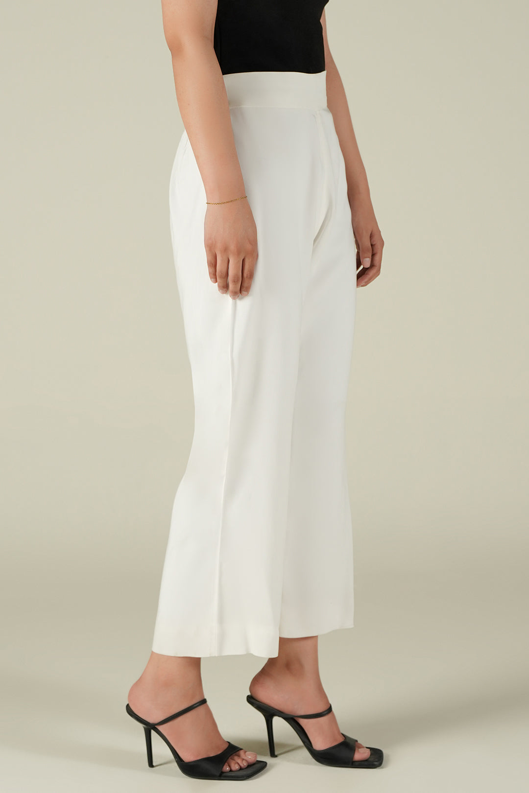 Cropped Straight Fit Pants