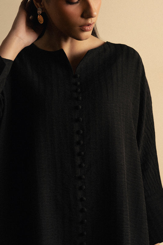 Batwing Textured Top