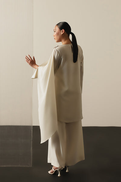 Ivory Draped Top