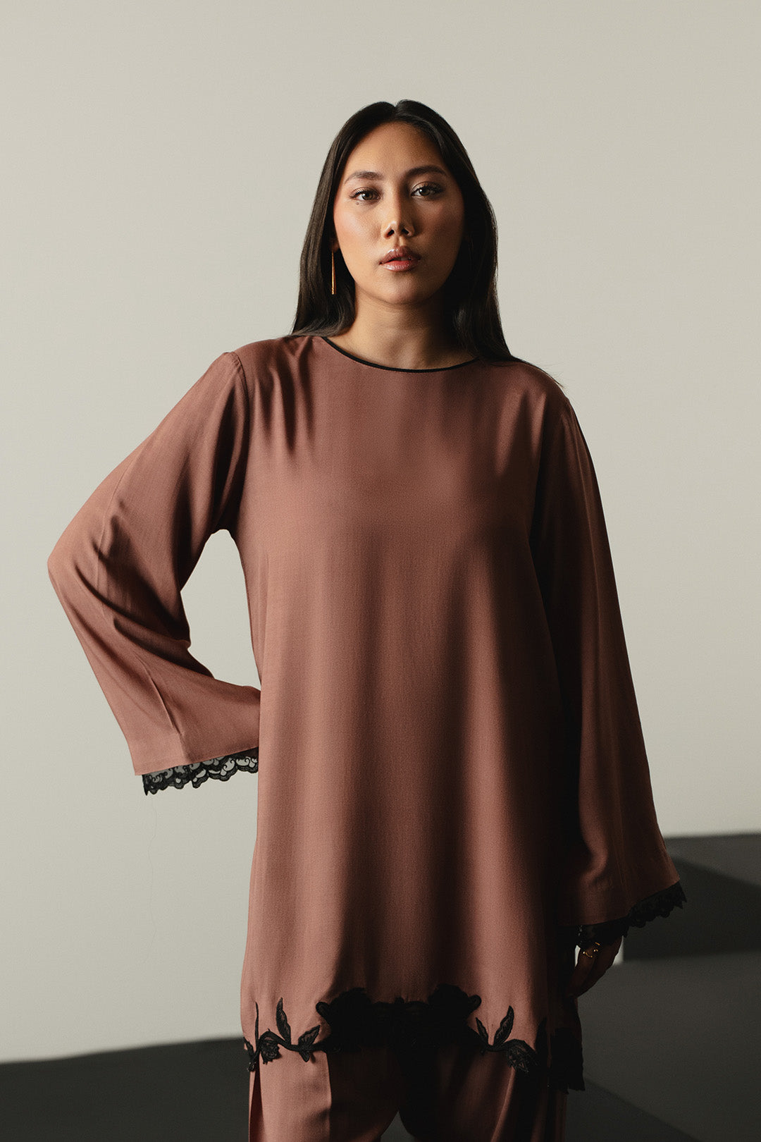Mocha Petal Top