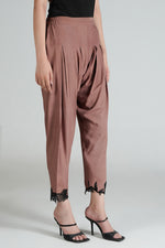 Mocha Petal Embroidered Shalwar