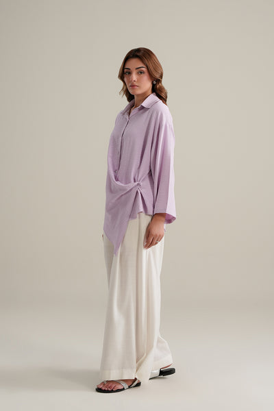 Lilac Asymetrical Top
