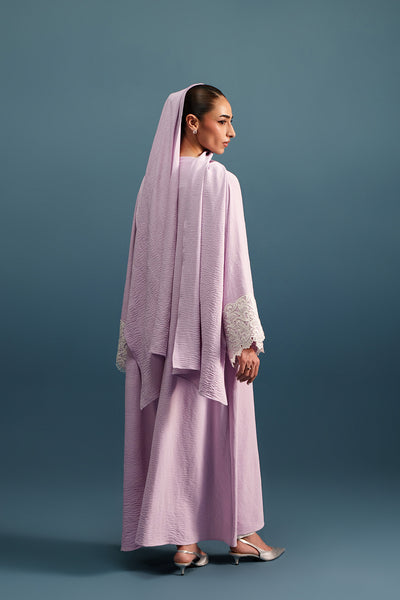Orchid Embroidered Abaya