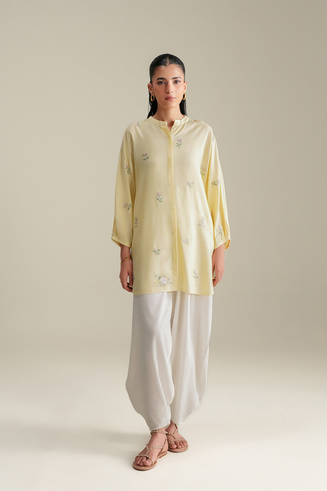 Butter - Rose Embroidered Top