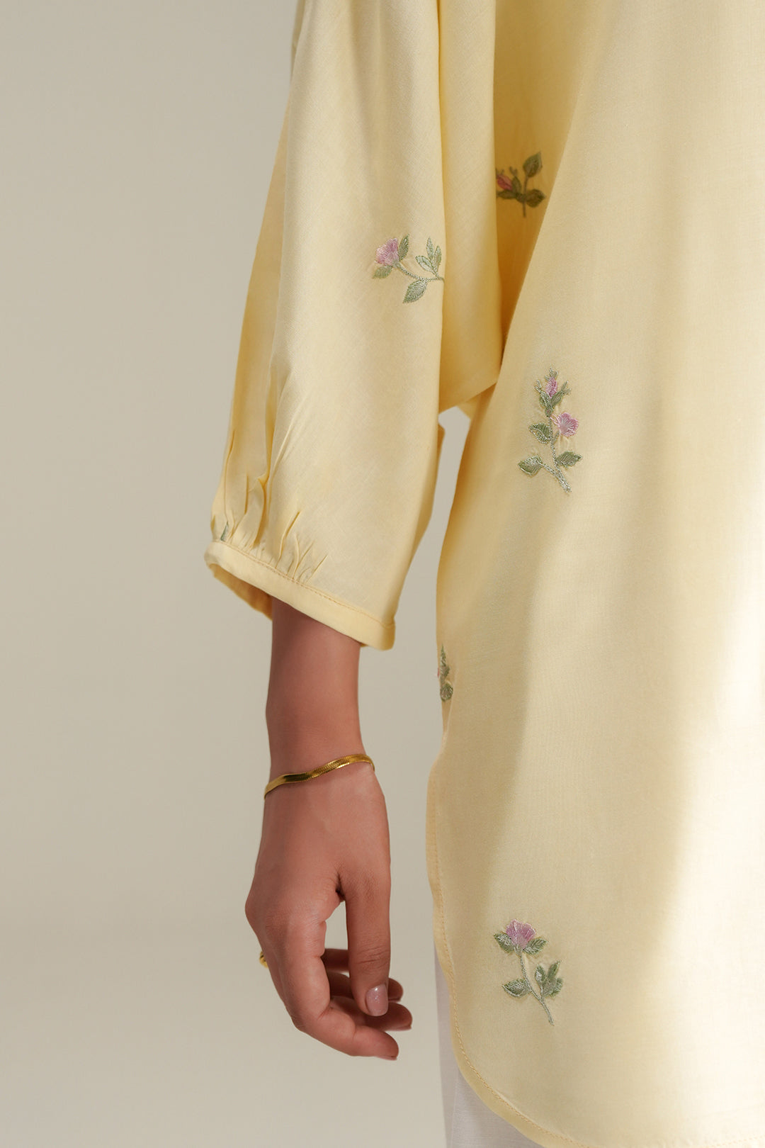 Butter - Rose Embroidered Top