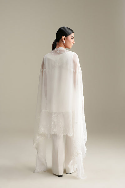 White Embroidered Dupatta