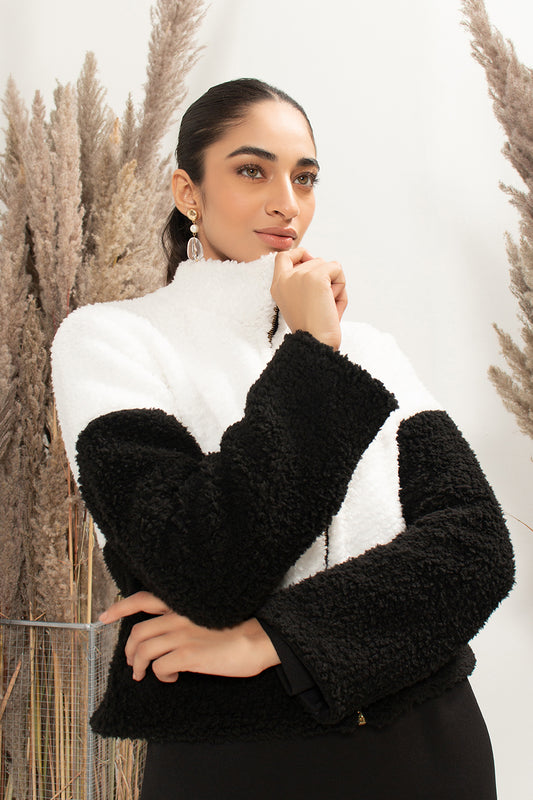Stak Cropped Teddy Jacket