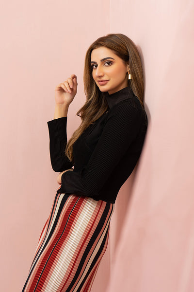 Pleated Cross Top