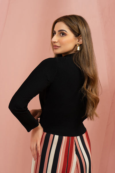 Pleated Cross Top
