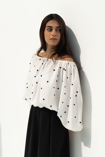 Polka Bubble Top