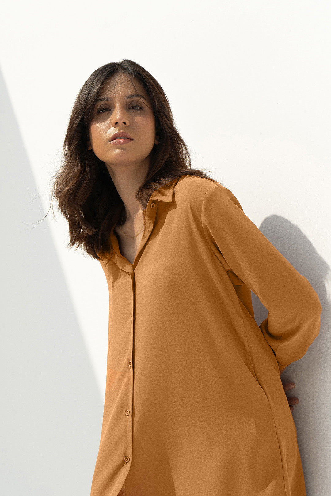 Mustard Button Down – Lulusar1