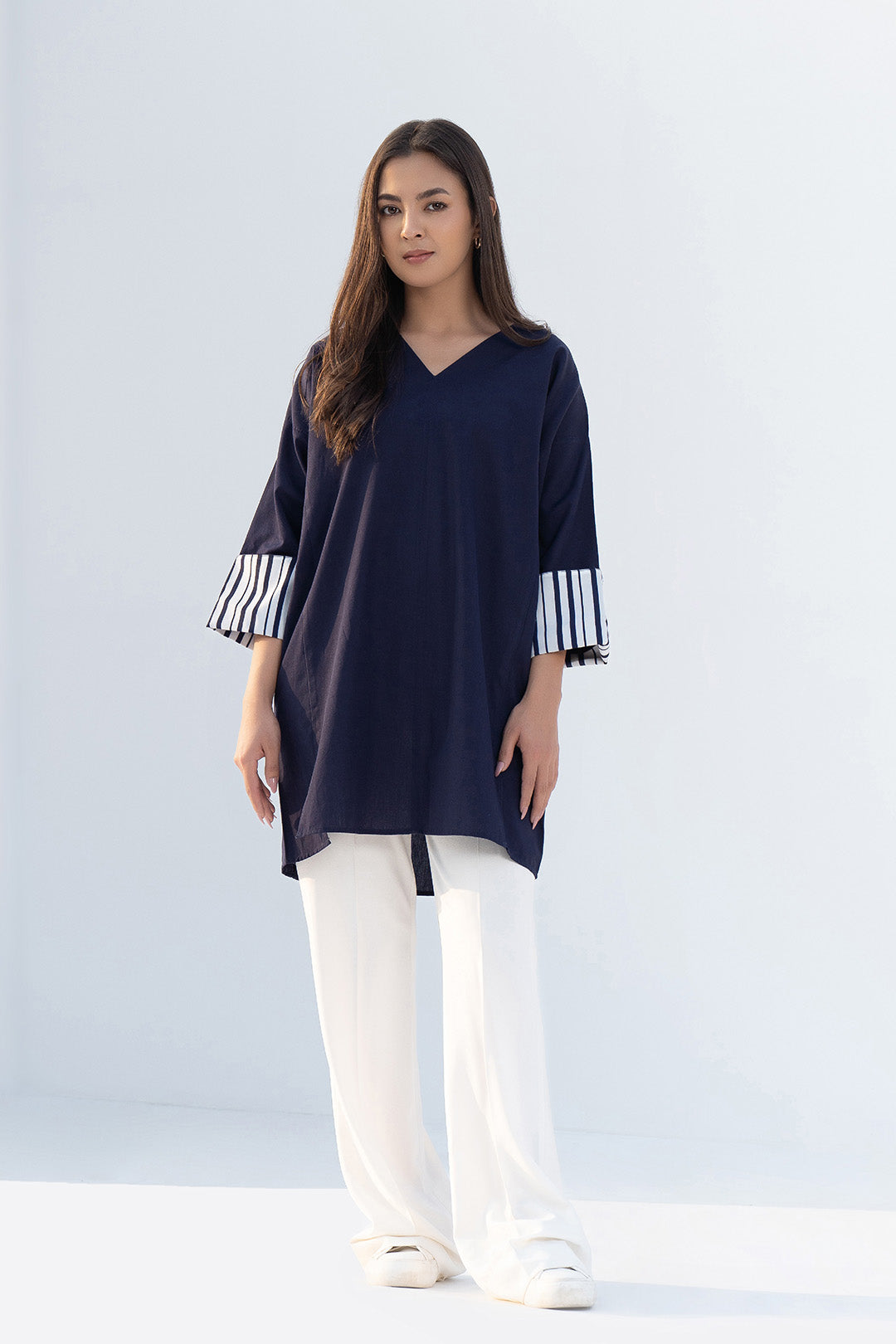 Navy Cotton Tunic