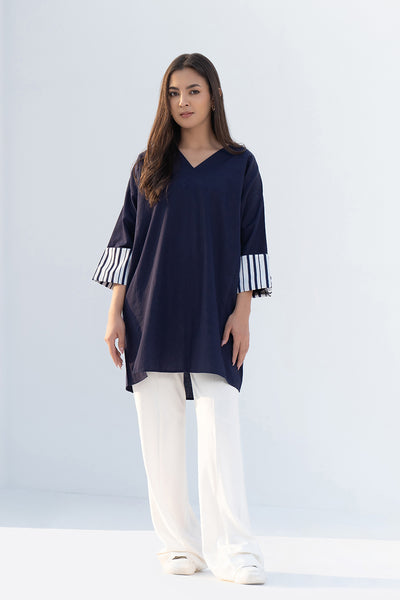 Navy Cotton Tunic