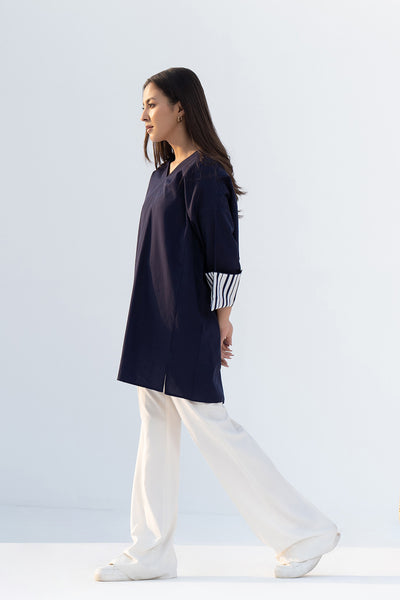 Navy Cotton Tunic