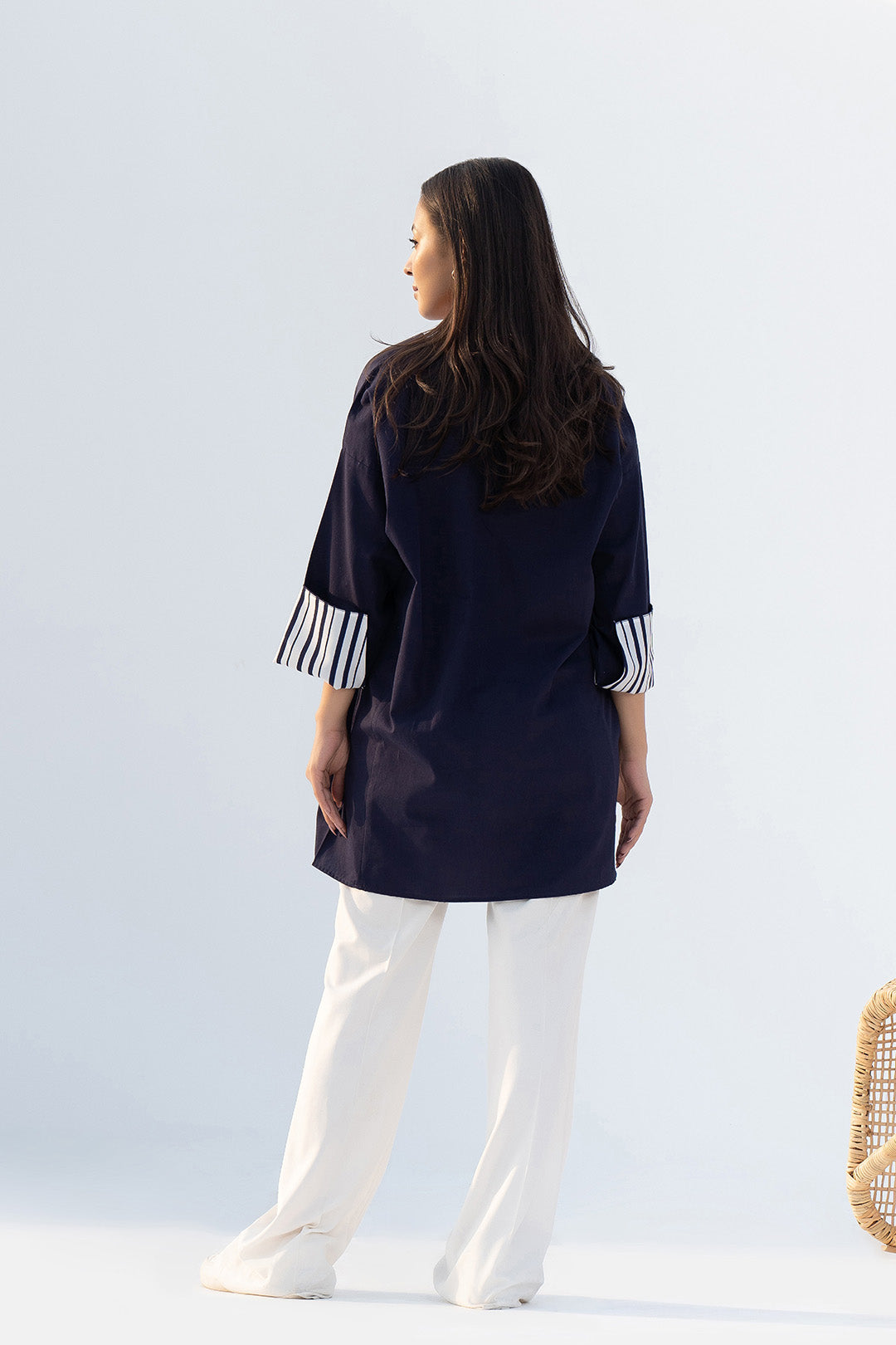 Navy Cotton Tunic