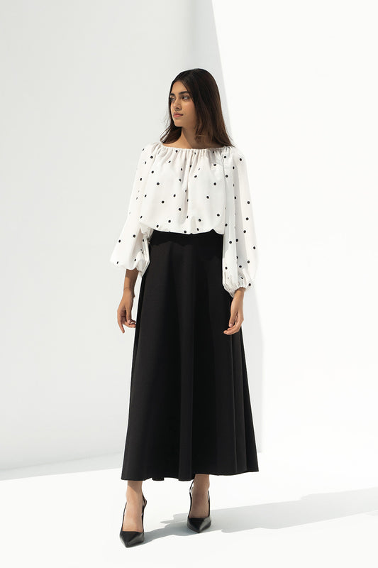 Scuba Godet Skirt