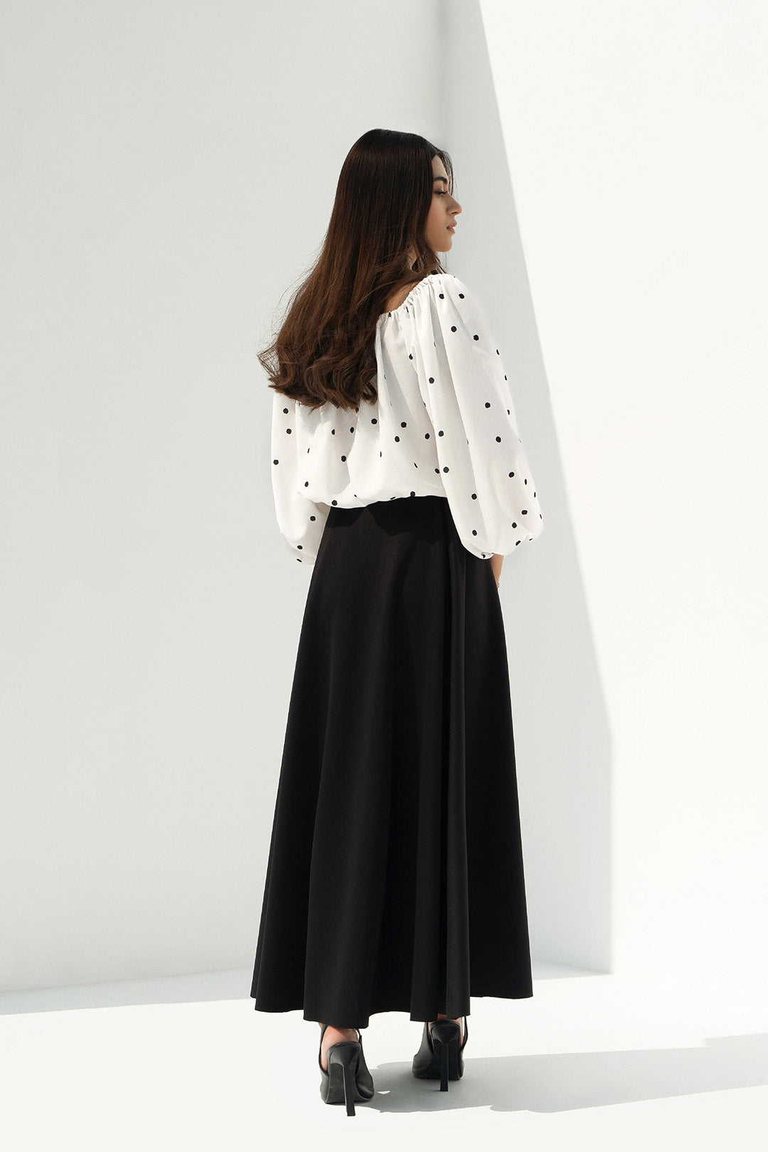 Scuba Godet Skirt