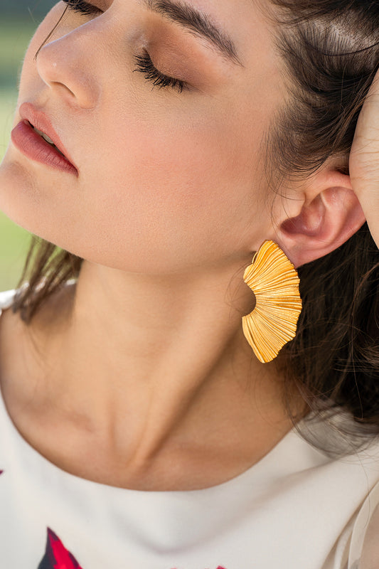 Textured Metal Earrings
