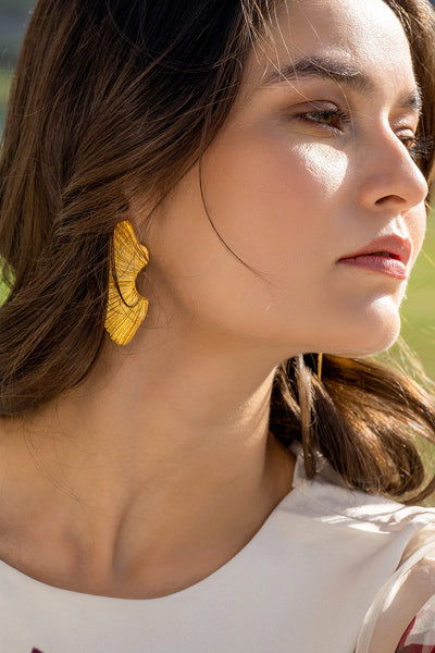 Textured Metal Earrings