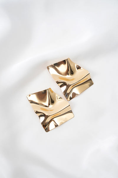 Curvy Metalic Earrings
