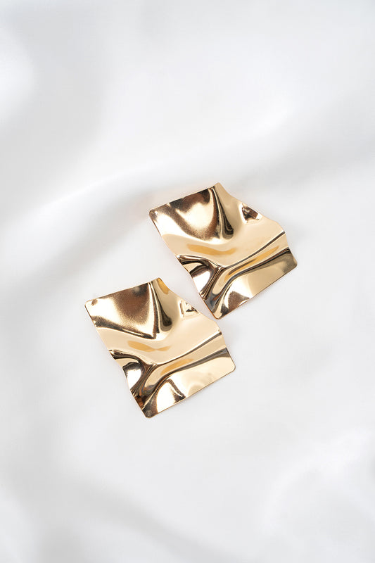 Curvy Metalic Earrings