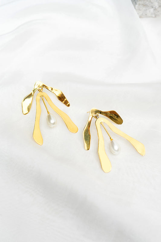 Gold Leaf Earrings