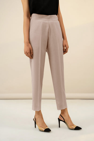 Ivory Crepe Pants