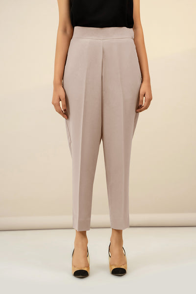 Ivory Crepe Pants