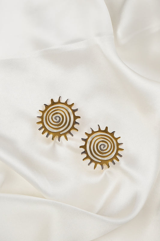 Spiral Sun Earrings