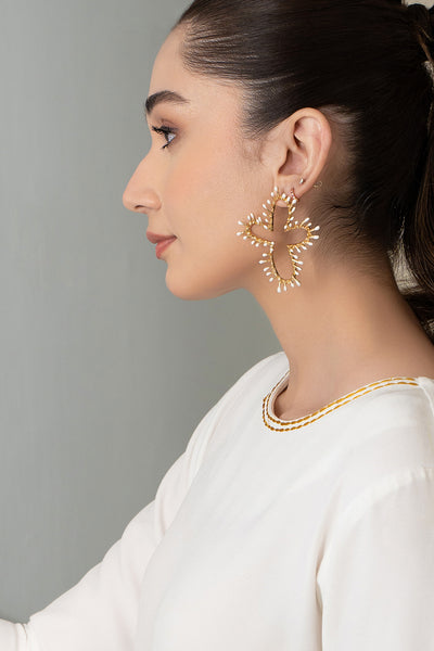 Snowy Cactus Earrings