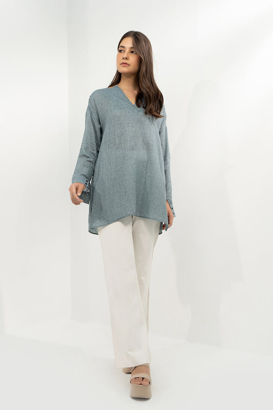 Oversized Textured Top