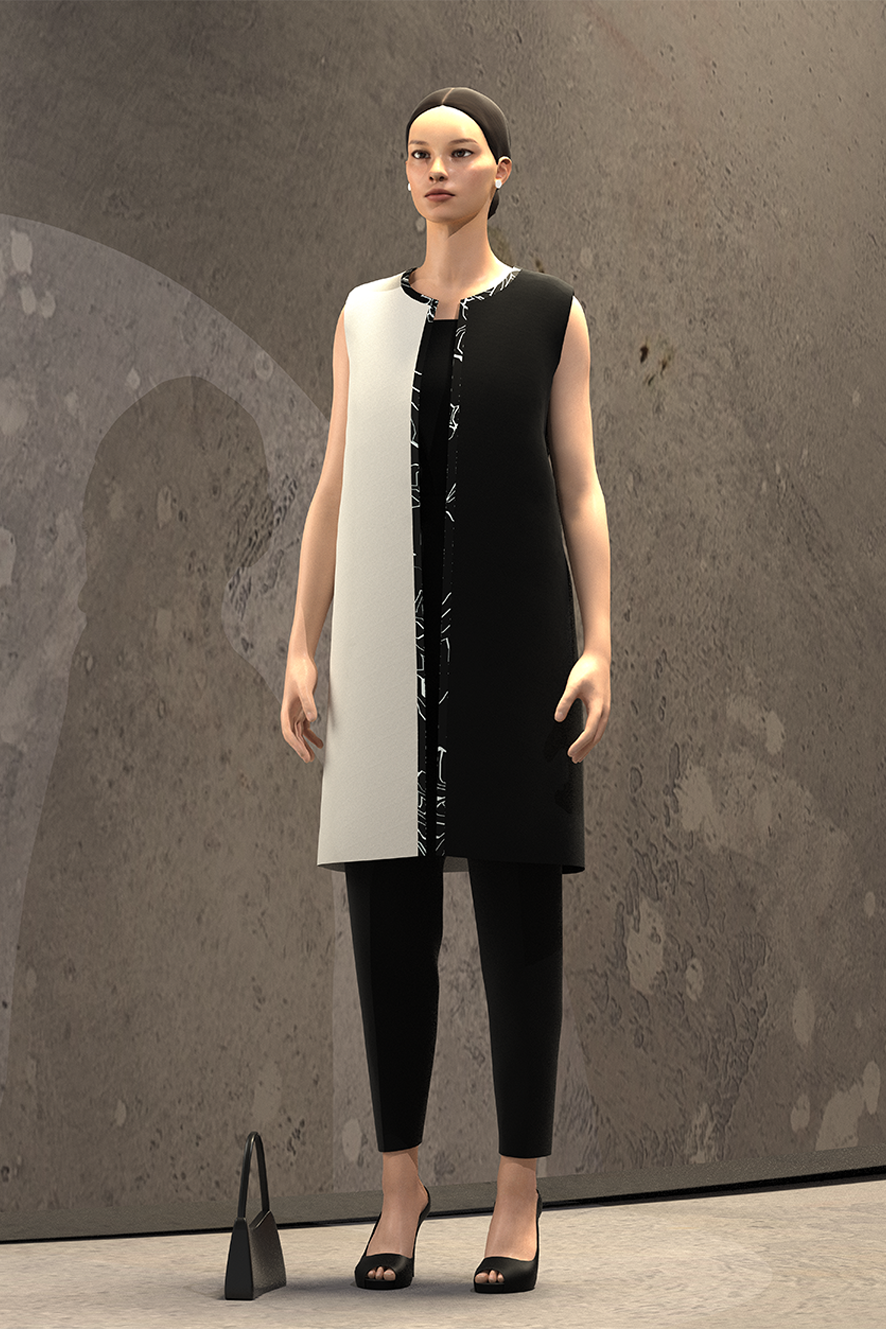 Yin Yang Sleeveless Shrug