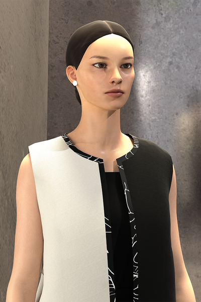 Yin Yang Sleeveless Shrug