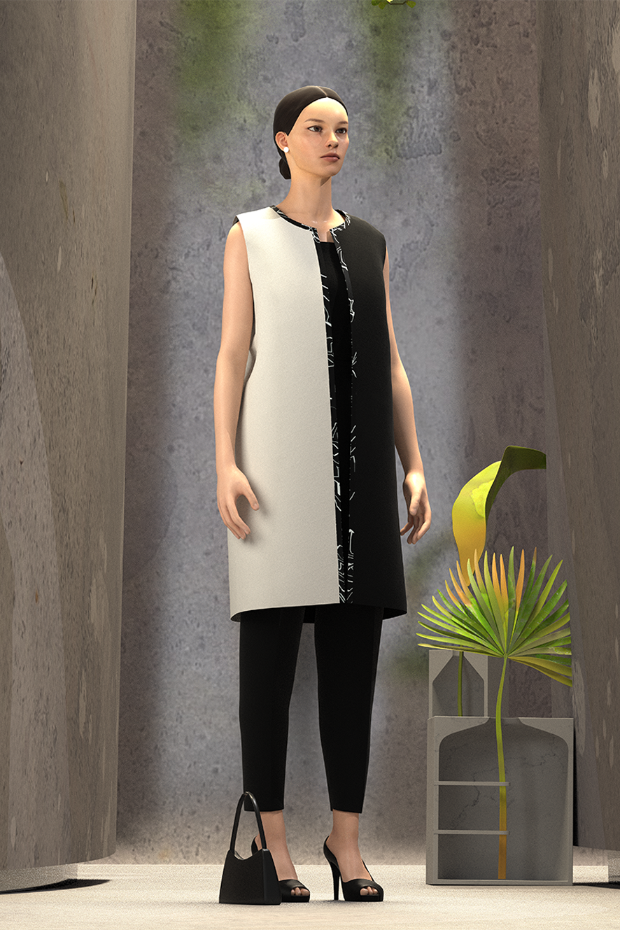 Yin Yang Sleeveless Shrug