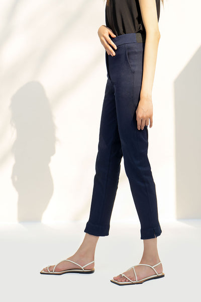 Denim Tapered Pants
