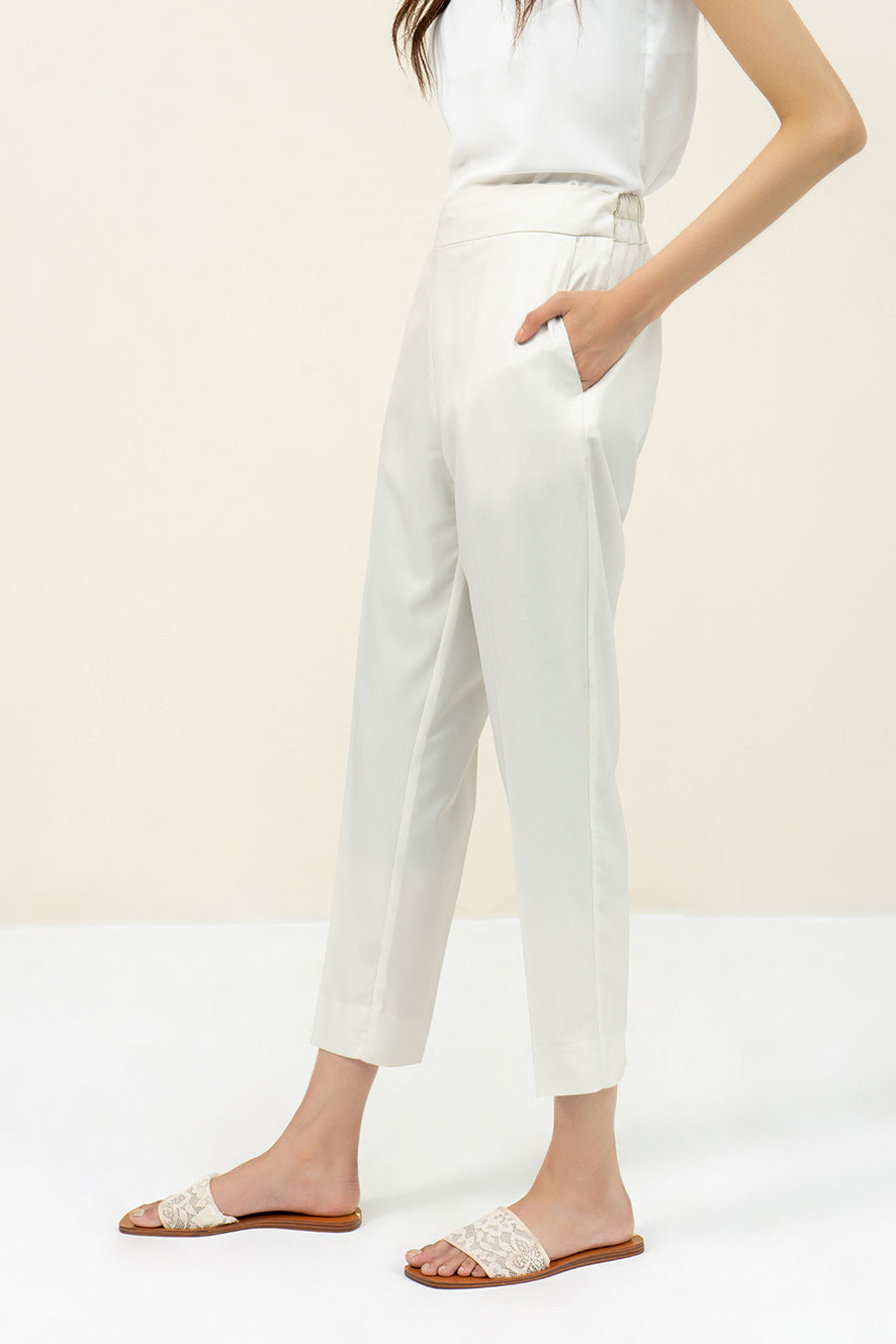 Tapered Pants- Ivory