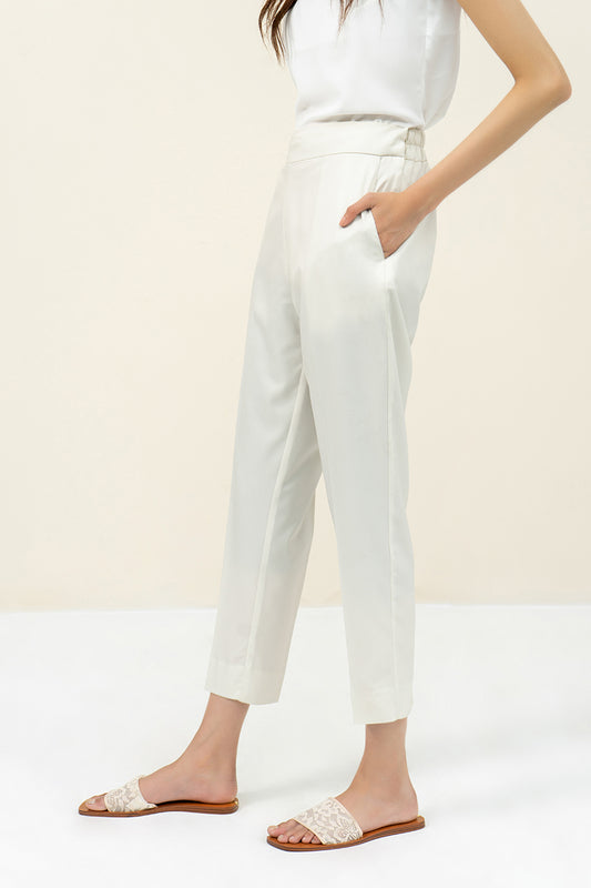 Tapered Pants- Ivory