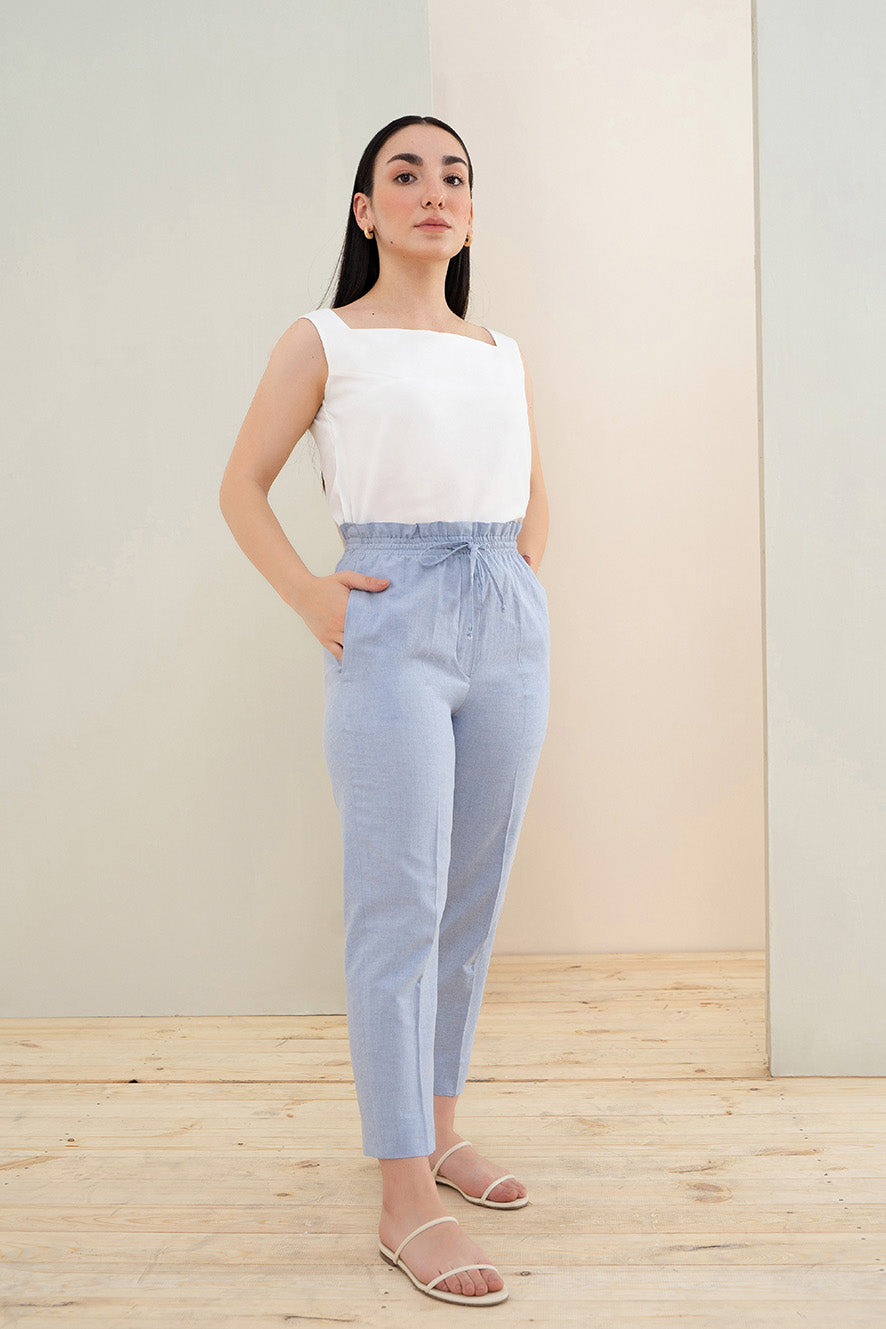 Draw String Tapered Trousers