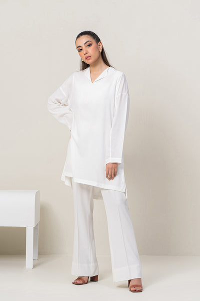 White High-Low Top