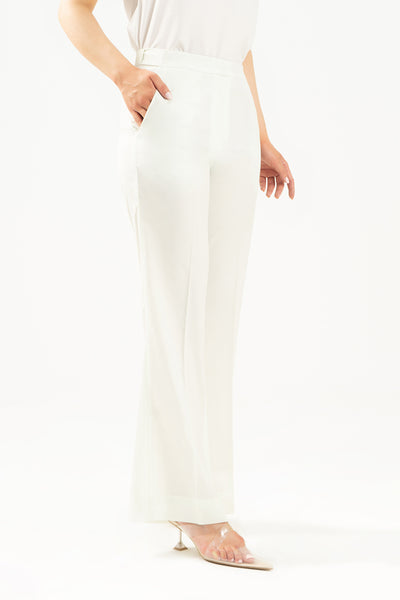 Suan Flexi Waist Pants - Ivory