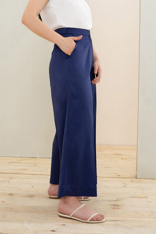 Bir Flexi Waist Pants - Navy