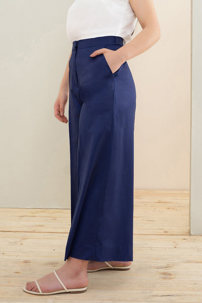 Bir Flexi Waist Pants - Navy