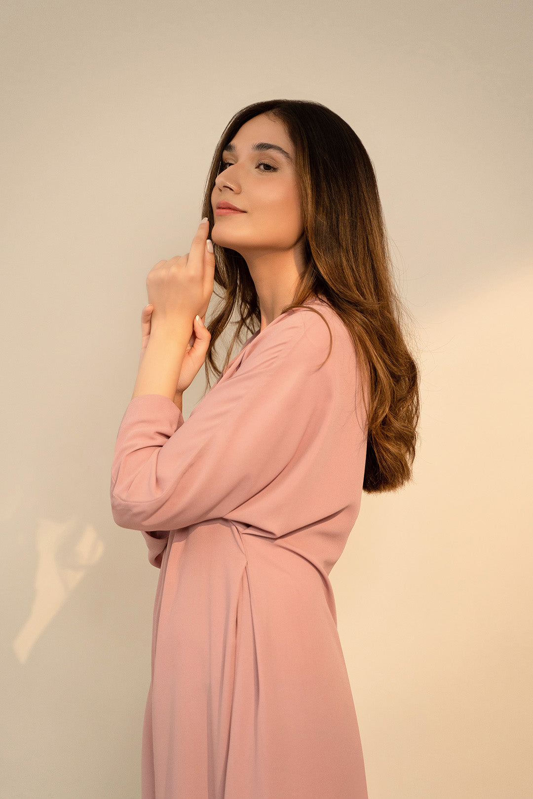 Front Forward Pleat Dress