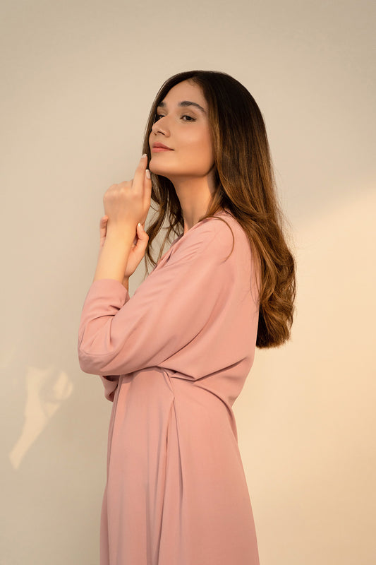 Front Forward Pleat Dress